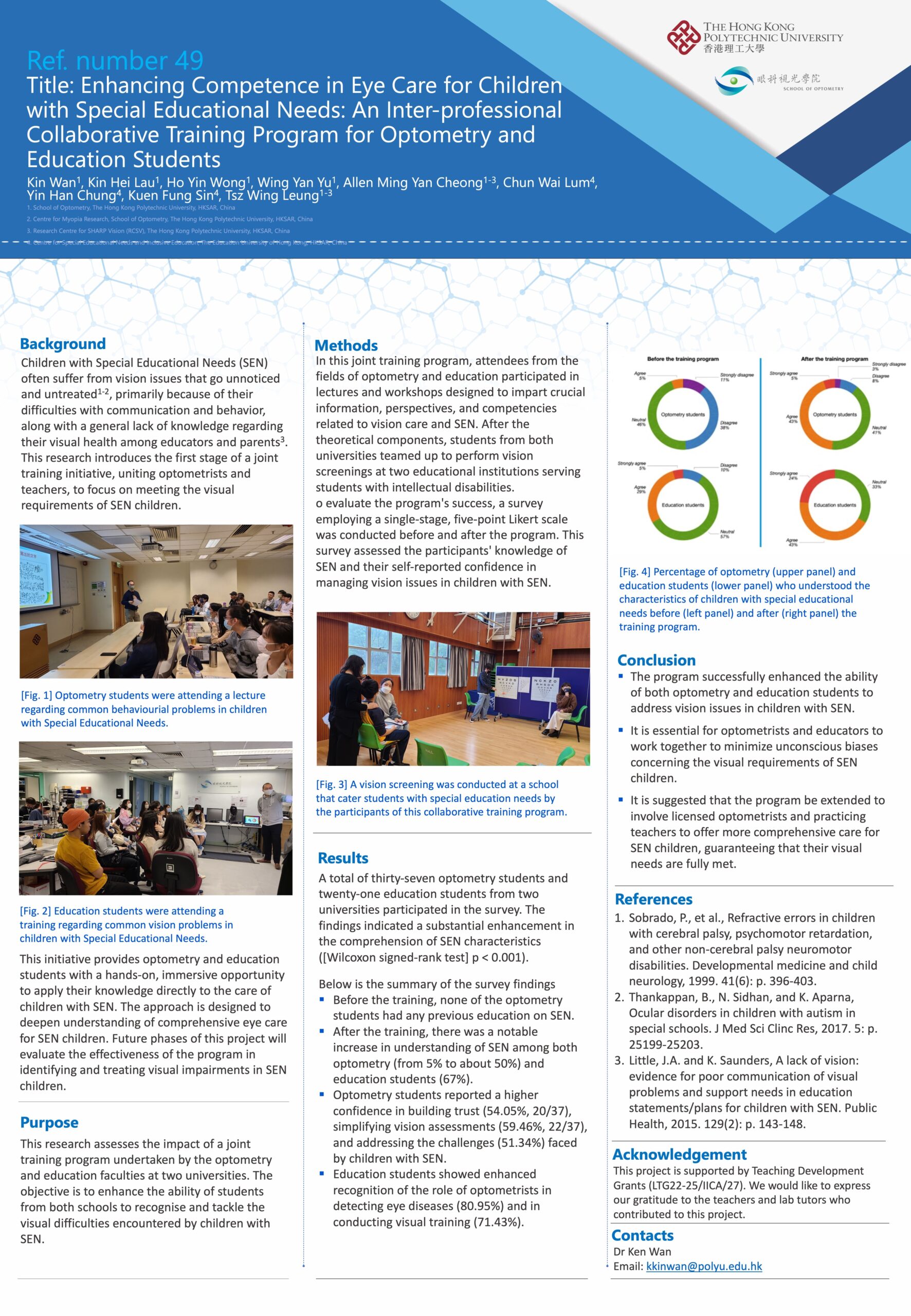 Enhancing Competence in Eye Care for Children with Special Educational Needs: An Inter-professional Collaborative Training Program for Optometry and Education Students