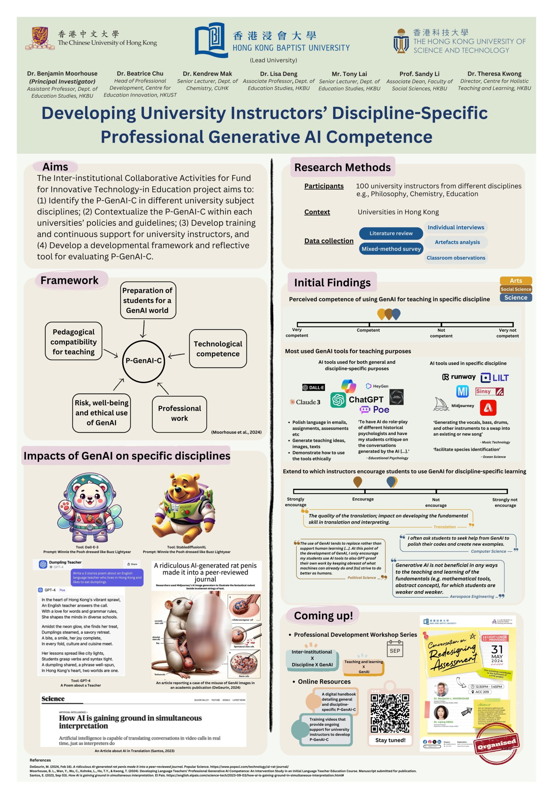 Developing University Instructors’ Discipline-Specific Professional Generative AI Competence