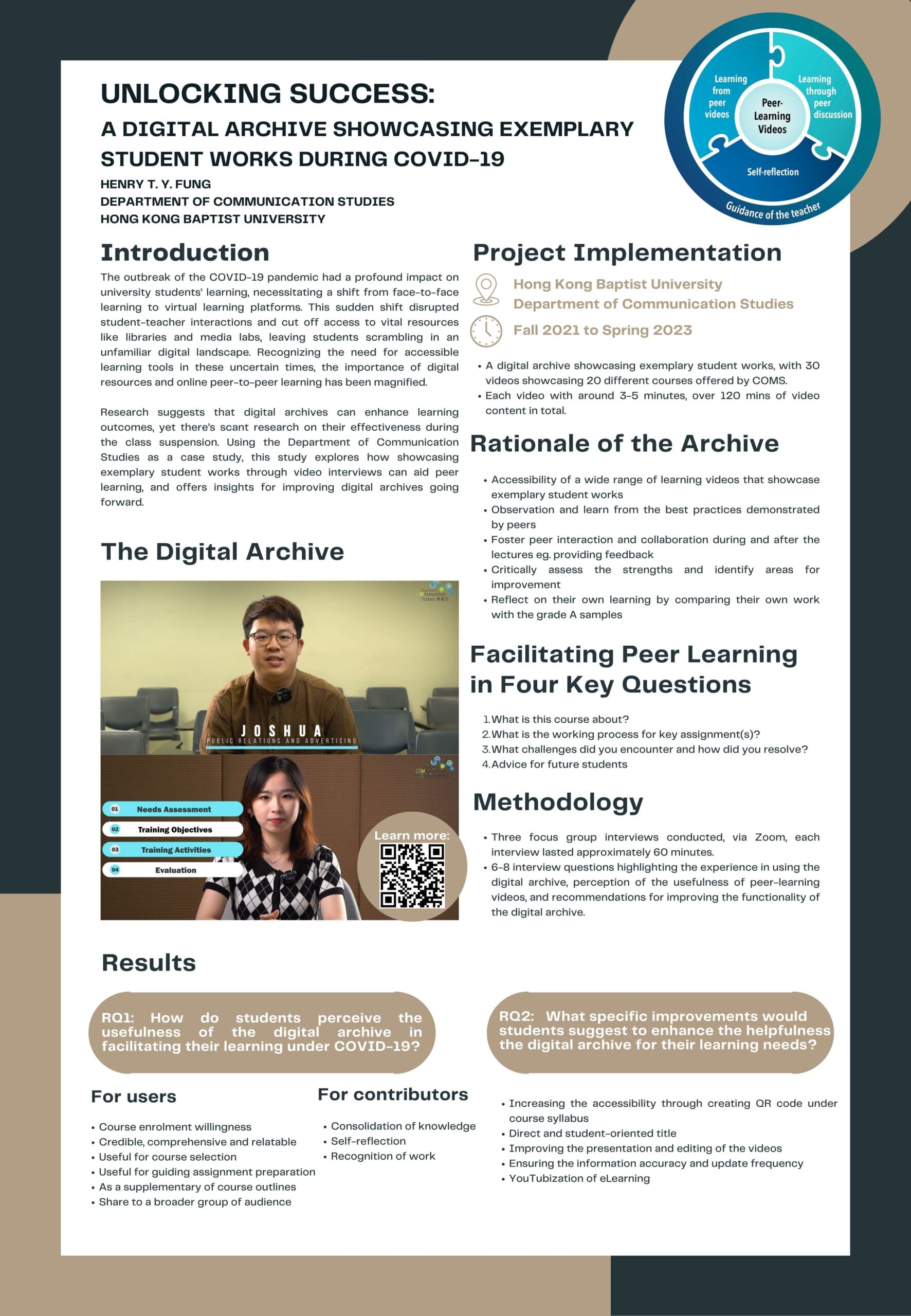 Unlocking Success: A Digital Archive Showcasing Exemplary Student Works During COVID-19